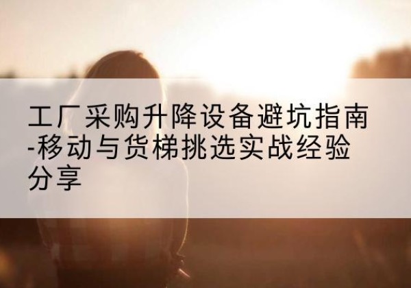 千阳移动式升降机怎么选-工厂采购升降设备避坑指南-移动与货梯挑选实战经验分享